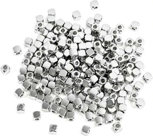 Vista 14 de [2 MM/280 piezas] Cuentas de acero inoxidable negras redondas de metal espaciador a granel para hacer joyas DIY, collar, pulsera Jewelry Beads for