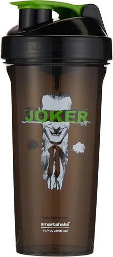 Vista 9 de Botella agitadora de proteínas Smartshake Lite Liga de la Justicia 800ml – Botella de agua DC Comics, botella agitadora para gimnasio sin BPA a