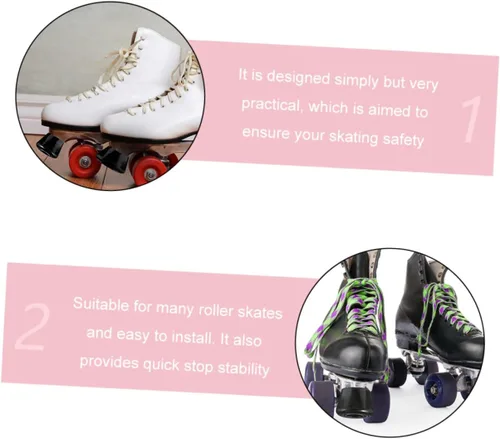 Vista 5 de GANAZONO 1 Unidades Patín Frenos Roller Skate Toe Plugs Tapones de Rodillo Tapones de Freno Zapatos Titular en línea