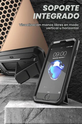 Vista 3 de SUPCASE Funda resistente para iPhone SE de 3ª generación, iPhone SE de 2ª generación, iPhone 7, iPhone 8 (Unicorn Beetle Pro), con protector