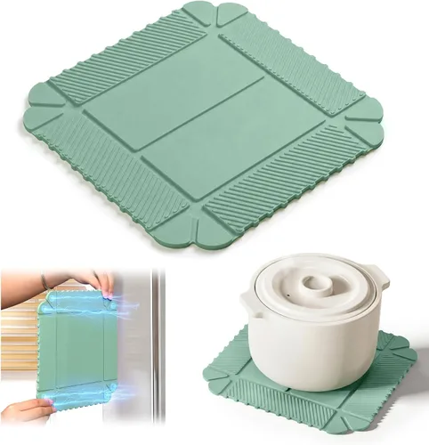 Vista 10 de Salvamanteles magnéticos de silicona y soporte para ollas