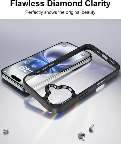 Vista 357 de HOOMIL Funda para iPhone 7 Plus/iPhone 8 Plus de 5.5 Pulgadas, sin amarillamiento, protección contra caídas, cubierta trasera dura transparente