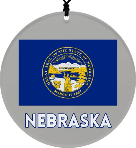 Vista 41 de Missouri Christmas Ornament - Festive Design Featuring State Flag - 2026 Hanging Acrylic Disc Decoration for Tree - Unique and Home Decor