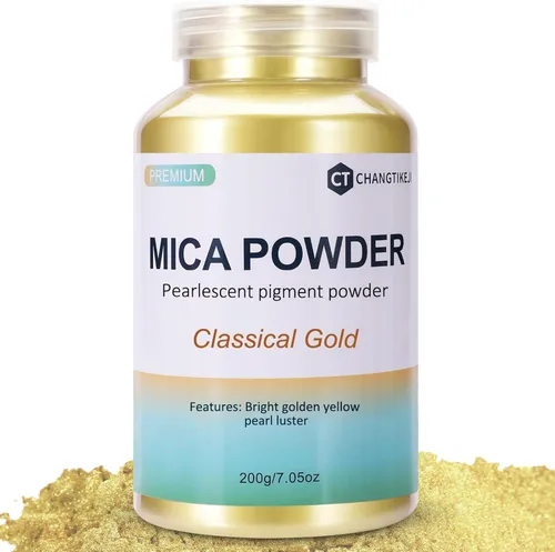 Vista 28 de CHANGTIKEJI Polvo de Mica, 24 Colores - 10g/Botella de Polvo de Pigmento Natural para Resina Epoxy, Fabricación de Jabón, Velas, Brillo de Labios