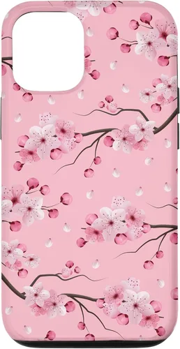 Vista 28 de Japanese Cherry Blossom Floral Flower Pattern Pastel Pink Case for iPhone 17