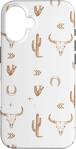 Vista 32 de Western Country - Carcasa para iPhone 17, diseño de calavera de toro sureño