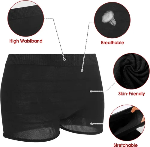 Vista 4 de HANSILK Seamless Mesh Postpartum Underwear C-Section Delivery Post Surgical Recovery Disposable Washable Women's Panties