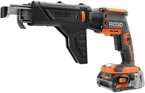 Vista 2 de RIDGID Destornillador inalámbrico sin escobillas para paneles de yeso de 18 voltios con accesorio combinado (solo herramienta)