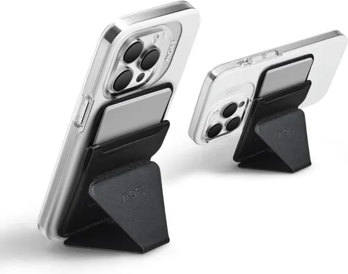 Vista 8 de MOFT MagSafe - Soporte para teléfono compatible con iPhone 16/15/14/13/12 Series Fuerte magnético, soporte para tarjetas de teléfono de cuero vegano
