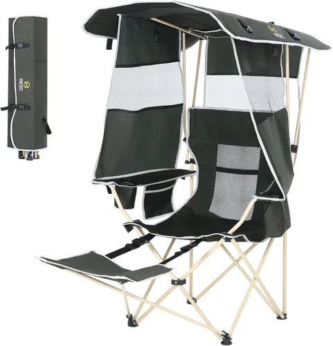 Vista 5 de Nice C Silla con toldo, sillas con sombras, silla plegable con toldo + silla de camping con toldo, silla de playa plegable con sombrilla, sillas