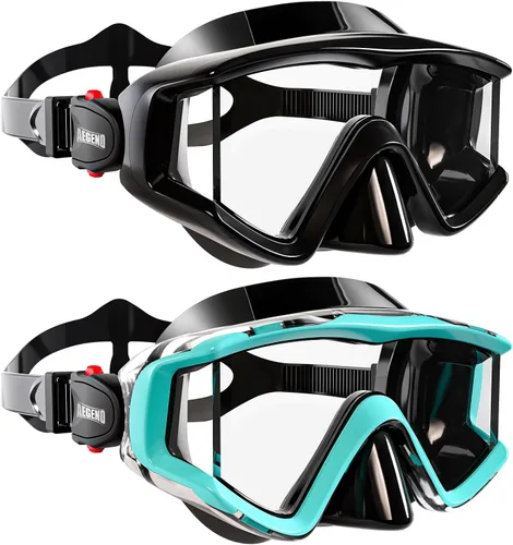 Vista 27 de Aegend Gafas de natación para adultos y niños, gafas de visión amplia de 220° para nadar