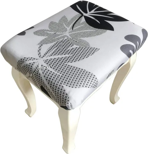 Vista 8 de Fundas de taburete Rectángulo Estiramiento Funda de Asiento de Silla Transpirable Asiento Contador Cubierta de Taburete Estilo 1