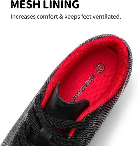 Vista 4 de DREAM PAIRS Zapatos de fútbol para niños y niñas, para jóvenes, firmes, atléticos, para entrenamiento al aire libre, para niños pequeños y grandes
