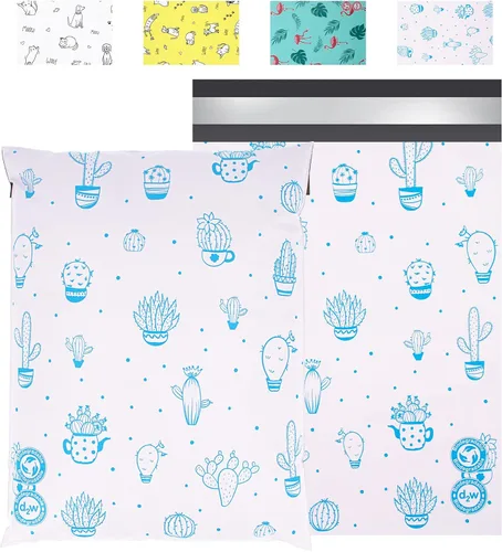 Vista 25 de JinRuiKJ Paquete de 25 sobres de polietileno con estampado de leopardo negro, 10x13, bolsas de envío para ropa, bolsas de correo autoadhesivas