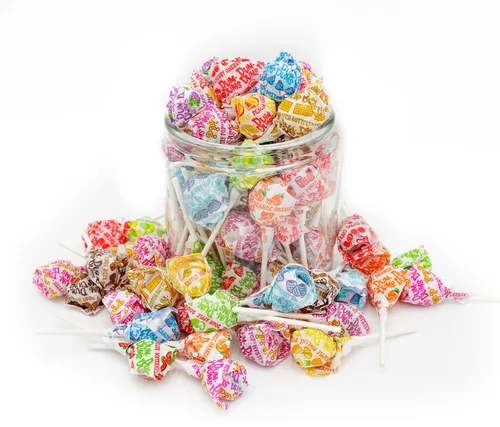 Vista 5 de DUM DUMS Paletas de 1 libra – Caramelos duros Suckers, sin gluten, envueltos individualmente (62 piezas)