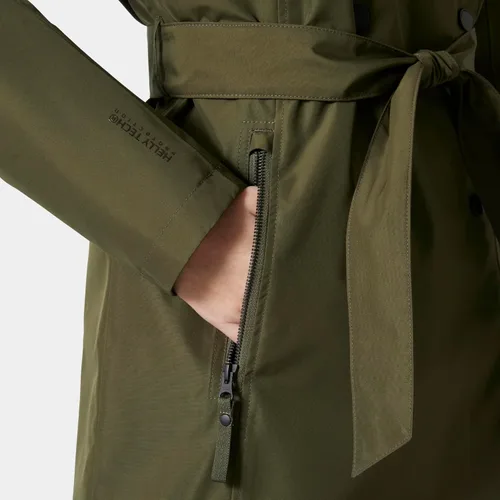 Vista 6 de Helly-Hansen Welsey Ii Trench - Chaqueta impermeable transpirable con aislamiento para mujer 431 Utility Verde