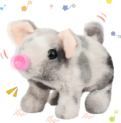 Vista 30 de Hopearl - Conejo saltarín con campana, interactivo, mascota electrónica de peluche con sonidos y movimientos, orejas que se mueven y nariz que se
