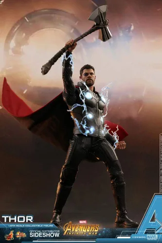 Vista 3 de Hot Toys Marvel Avengers Infinity War Thor Figura de acción a escala 1/6