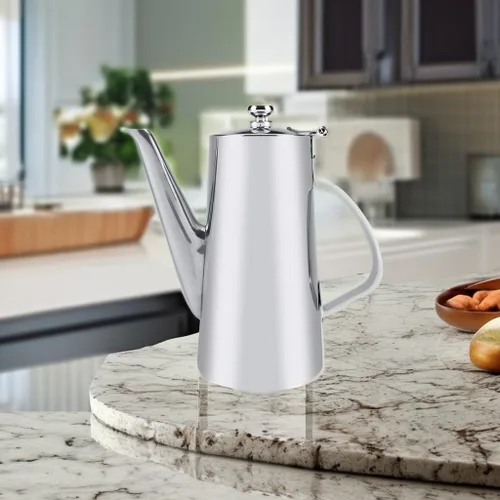 Vista 5 de Hervidor de acero inoxidable, 2L de acero inoxidable espesado, elegante tetera para té, café, agua para el hogar, restaurante #2