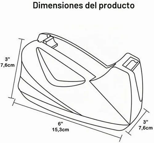 Vista 9 de Acrimet Dispensador de cinta de escritorio prémium con base antideslizante (resistente) (color rosa)