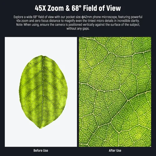 Vista 2 de NEEWER Lente gran angular HD de 18mm 100° para placa posterior de lente con rosca de 17mm, aumento de 0.5X Compatible con SmallRig NEEWER iPhone