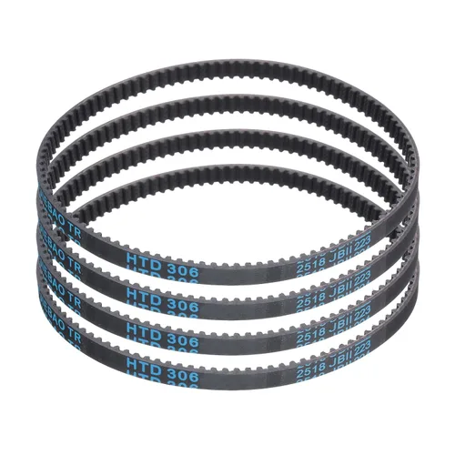 Vista 112 de uxcell 4 piezas HTD-3M Correa de Distribución de Goma 48 Dientes, Longitud de Paso 144mm x Ancho 6mm x Altura 2.4mm, Correa de Polea de Distribución