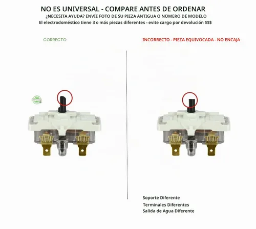 Vista 5 de EAP3487190 - Interruptor de arranque para secadora antiguo, 248C1146P001 PS3487190 compatible con GE, Hotpoint