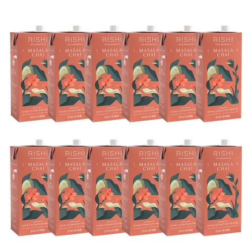 Vista 19 de Rishi Tea Concentrado de Bebida London Fog - Certificado Orgánico USDA, Té Negro y Bergamota, Incremento de Energía - Caja de 32 fl oz, 8 Porciones