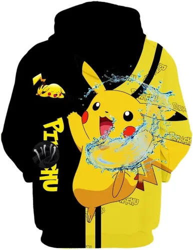 Vista 3 de DIUKES Sudadera unisex con capucha de anime con estampado 3D, casual, manga larga, suéter con capucha