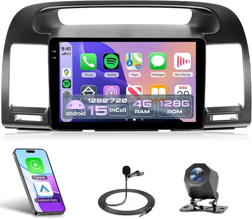 Vista 14 de Radio para Toyota Camry 2000 2001 2002 2003 2004 2005 2006 4 Núcleo 4G+64G Android 15 Estéreo de Coche con Carplay Inalámbrico Android Auto