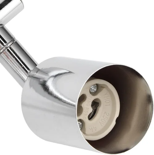 Vista 6 de Kit de iluminación de riel, base giratoria de techo con base de luz de pista de 3 luces con enchufe GU10 para comedor, sala de estar, dormitorio