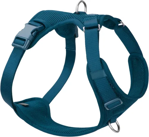 Vista 19 de Arnés sin tirones para perros pequeños, medianos y grandes, chaleco de malla ajustable de 2 capas con doble clip, a prueba de escapes, liberación