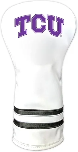 Vista 45 de Team Golf NCAA Blanco Vintage Cubierta para Cabeza de Conductor de Golf, Diseño Ajustado, Diseño Retro
