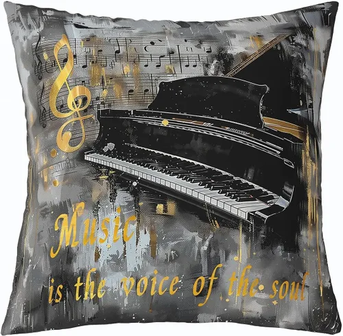 Vista 26 de Homewish Theater Cinema Poster Throw Pillow Covers (Pack of 1),Retro Movie Cushion Cover for Kids Boys Teens Popcorn Pillow Cases Movie Night Living
