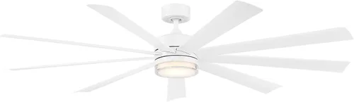 Vista 13 de Wynd XL - Ventilador de techo inteligente de 9 aspas para interiores y exteriores, 72 pulgadas, bronce con kit de luz LED de 2700 K y control