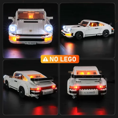 Vista 3 de LIGHTAILING - Juego de luces para Porsche 911 modelo de bloques de construcción, kit de luz LED compatible con Lego 10295 (no incluye el modelo)