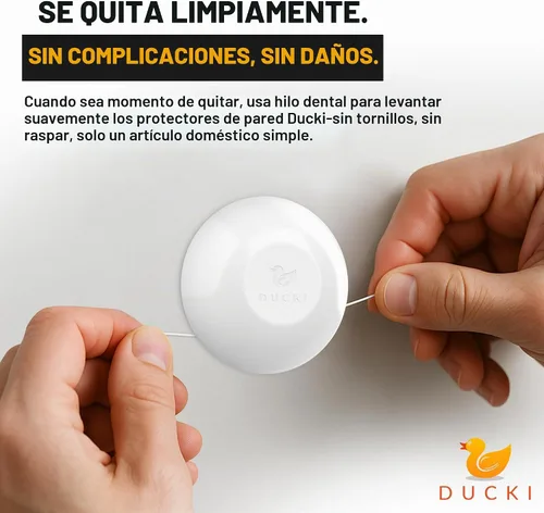 Vista 3 de Tapones de puerta protectores de pared de 1.5 pulgadas, reutilizables