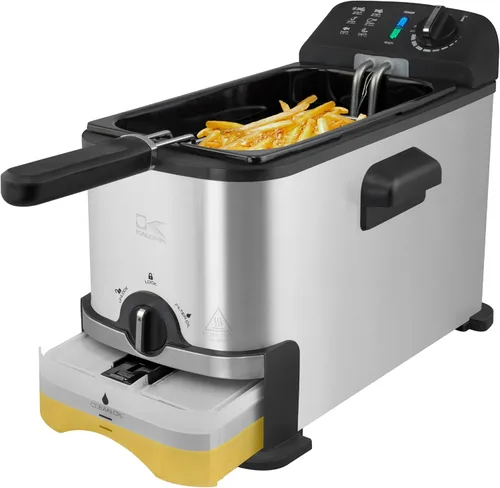 Vista 2 de Kalorik Freidora profunda con filtración de aceite, con control de temperatura ajustable, cesta apta para lavavajillas y ventana de fácil visión