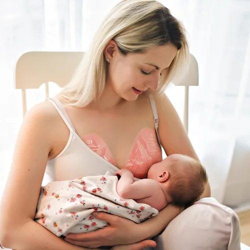 Vista 7 de Momcozy Paquetes de terapia de mama más grandes y almohadillas suaves para pezones de hidrogel, esenciales para la lactancia materna
