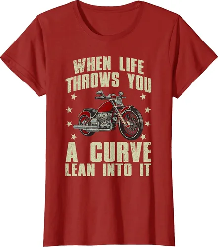 Vista 44 de Funny Motorcycle Racer Design for Men Women Motorcycle Lover T-Shirt Asphalt Grey