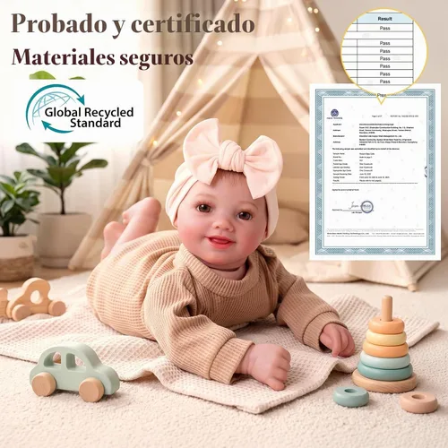 Vista 9 de BABESIDE Muñecas de bebé Reborn para nutrir el juego de simulación, muñeca realista de 17 pulgadas, cuerpo de tela suave, regalo para hermanas