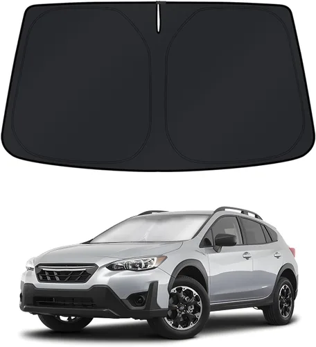 Vista 38 de KUST - Parasol plegable para parabrisas para BMW X1 E84, accesorios 2011 2012 2013 2014 2015, protector de visera de sol ajustable que bloquea