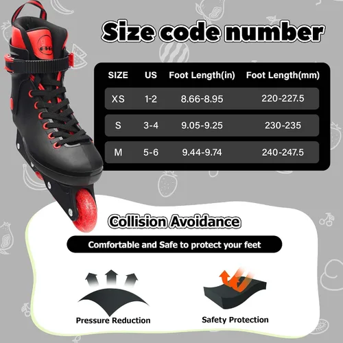 Vista 4 de LKD Patines en línea ajustables, patines al aire libre para hombres y mujeres