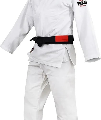 Vista 4 de FUJI Kids All-Around Brazilian Style Jiu Jitsu Uniform with C0-Sized White Belt
