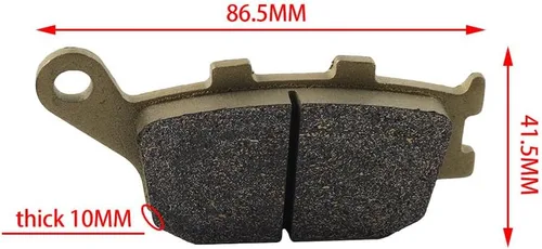 Vista 5 de FSFY 2 PC Brass FA417 Brake Pad Rear for HONDA CB CBF 600, for Kawasaki ZX-25 EN650, for Suzuki SV 400, DL 650, for Yamaha XJ6-F FZ6 for Fazer