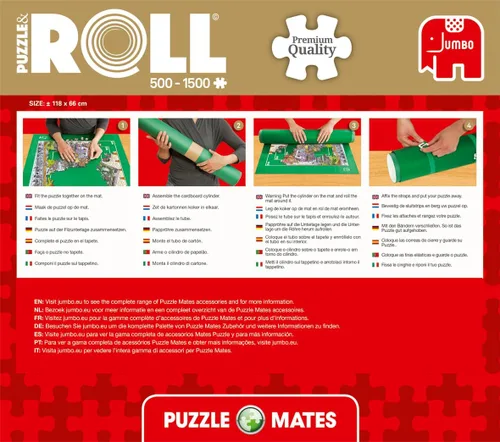 Vista 5 de Jumbo Juegos - Puzzle Mates and Roll - Puzzlematte bis 1500 Teile - Art. Nº 17690