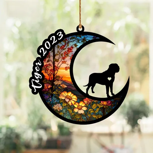 Vista 50 de Atrapasoles conmemorativo para perros, regalo de condolencia de perro de la pérdida del bulldog americano, regalos conmemorativos para los amantes