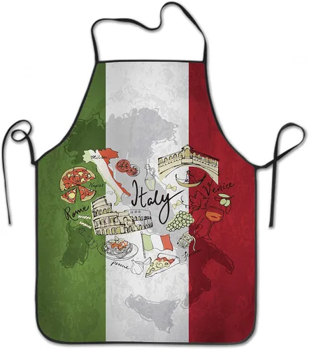 Vista 17 de Delantal divertido para hombres y mujeres, para hornear, jardinería, costura, barbacoa, impermeable, bonitos regalos