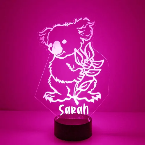 Vista 13 de Lámpara de luz nocturna con letrero LED de león personalizado con control remoto, pantalla iluminada con nombre o imagen personalizada