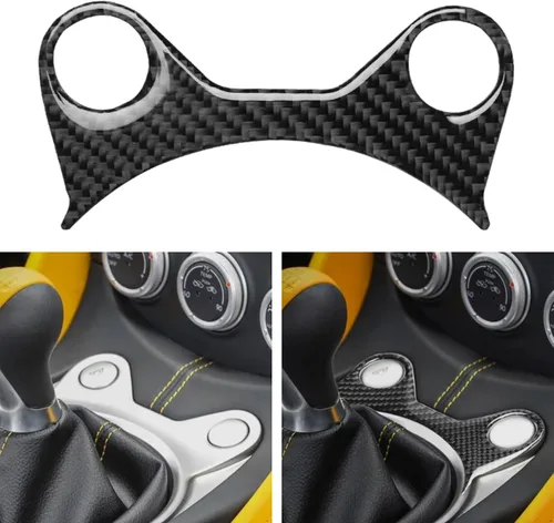 Vista 11 de NVCNX - Reposabrazos de consola central de fibra de carbono de alta calidad, soporte para taza de agua, marco de panel, cubierta interior compatible